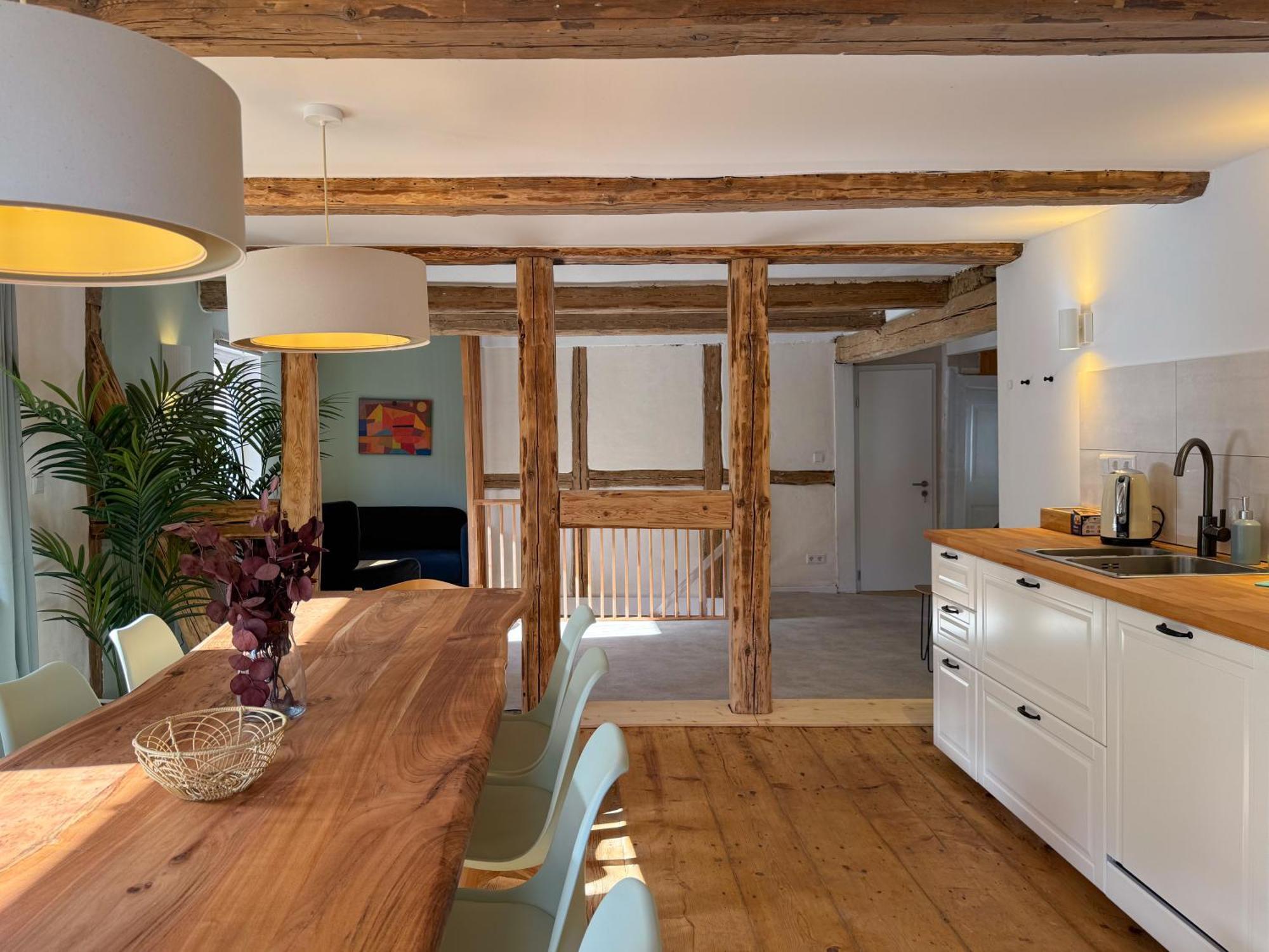 Haus Ludwig - Saniertes Fachwerkhaus Im Harz - 12 Personen Thale Exterior foto
